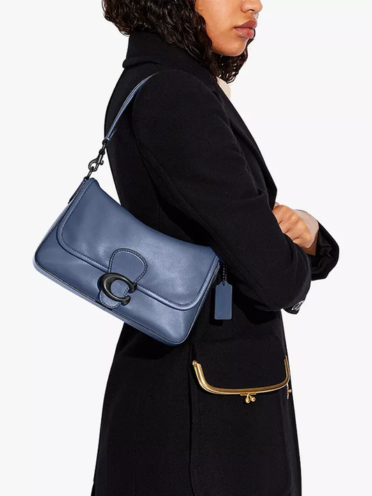 Coach Soft Tabby Shoulder Bag Washed Chambray