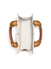 Coach Spin Tote 27 In Signature Jacquard Nature Multi