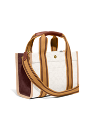 Coach Spin Tote 27 In Signature Jacquard Nature Multi