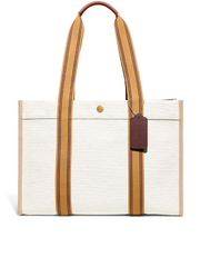 Coach Spin Tote 42 In Signature Jacquard Natural Multi