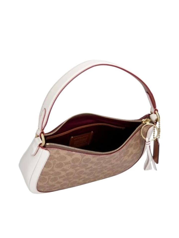 Coach Sutton Crossbody Signature Tan Chalk