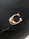    Coach-Tammie-Shoulder-Bag-Black-Balilene-detail-logo