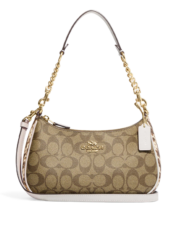 Coach Clara Shoulder Bag In Signature Canvas With Snowflake Print