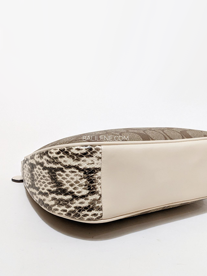 Coach Teri Shoulder Bag In Signature Canvas Khaki Chalk Multi