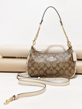 Coach Teri Shoulder Bag In Signature Canvas Khaki Chalk Multi
