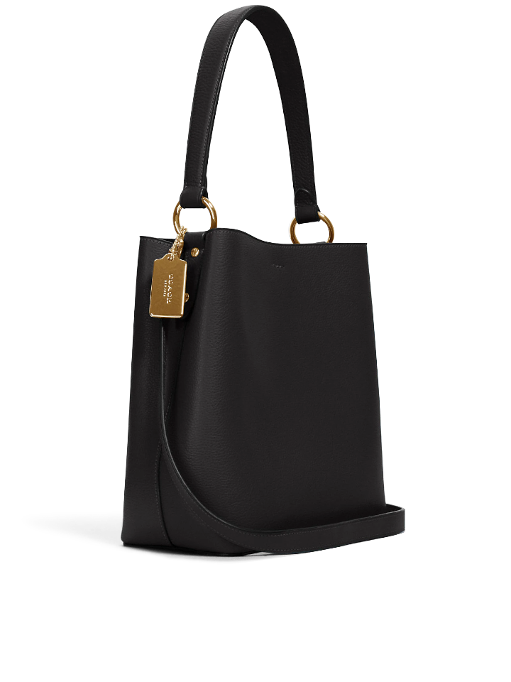      Coach-Town-Bucket-Bag-Black-Oxblood-Balilene-belakang