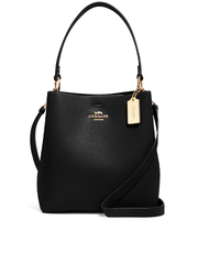    Coach-Town-Bucket-Bag-Black-Oxblood-Balilene-depan
