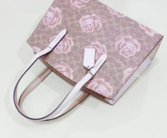 Coach 31667 Charlie Signature Rose Tan Chalk