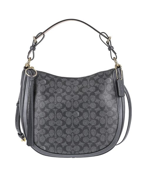 Coach 38580 Sign Sutton Hobo Charcoal Midnight Navy