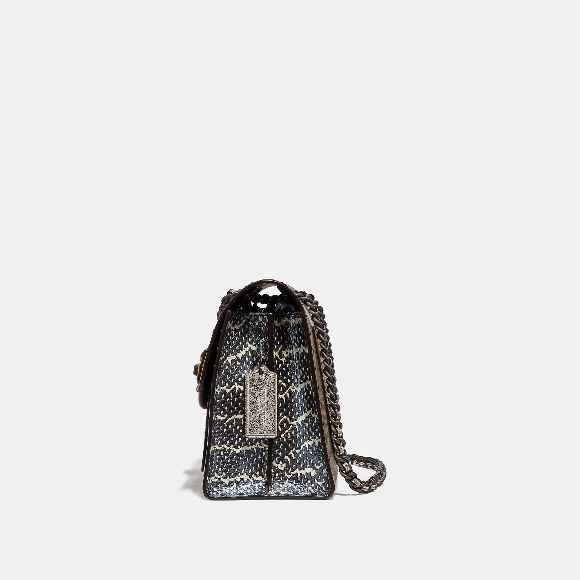 Coach 39679 Parker Signature Rivets Metalik Tan Platinum