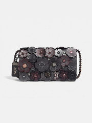 Coach 43016 Dinky Crystal Tearose Metalic Graphite