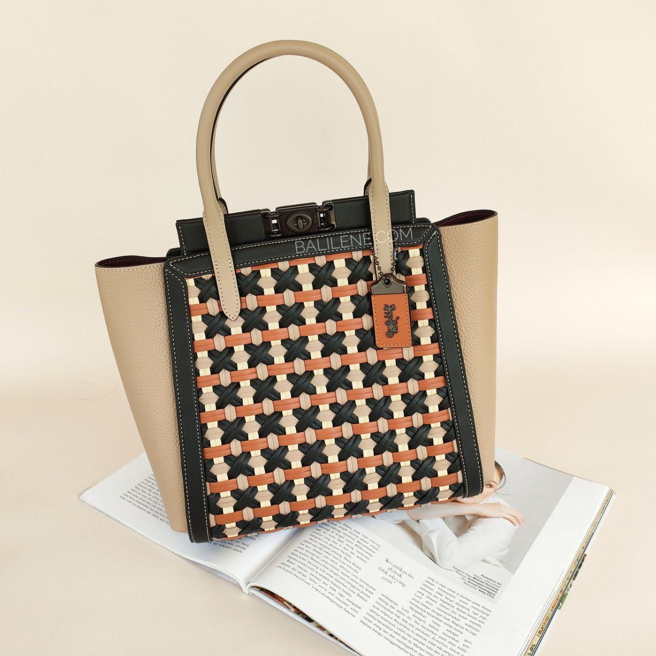 Coach 616 Troupe Tote Wave Black Multi