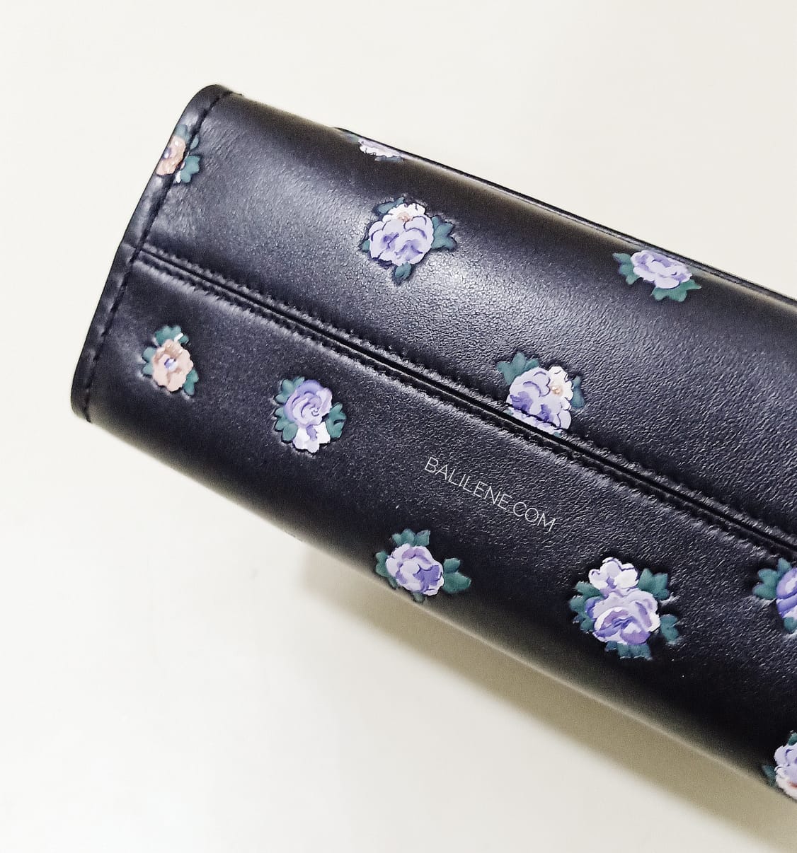 Coach 76124 Parker 18 With Vintage Rosebud Print Black Multi