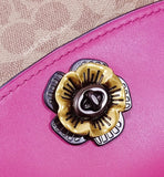 Coach 79274 Parker Top Handle Sig Tan Dusty Pink