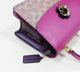 Coach 79274 Parker Top Handle Sig Tan Dusty Pink