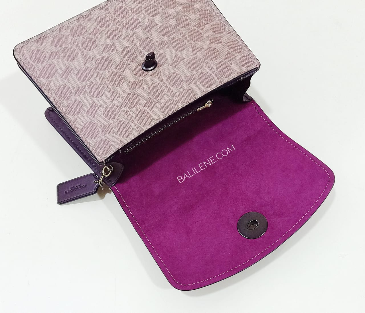 Coach 79274 Parker Top Handle Sig Tan Dusty Pink