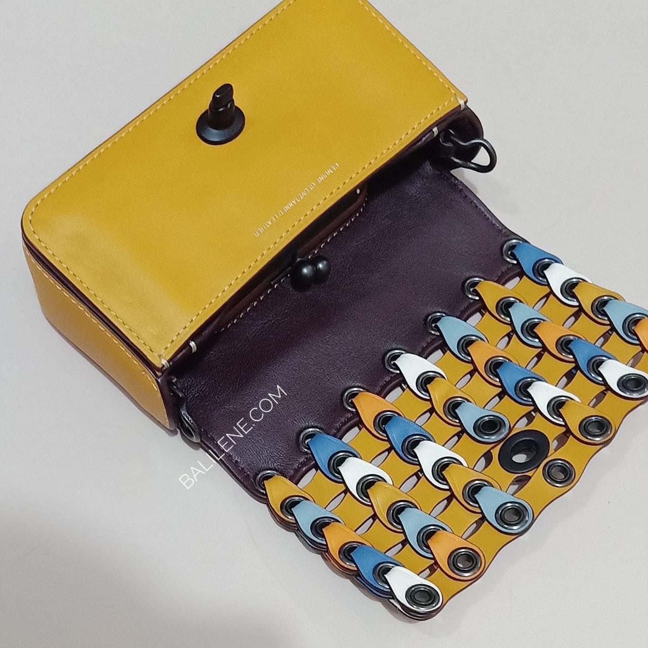 Coach 86832 Link Dinker Colorblok Goldenrod Multi