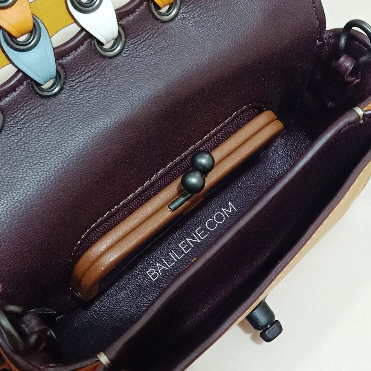 Coach 86832 Link Dinker Colorblok Goldenrod Multi