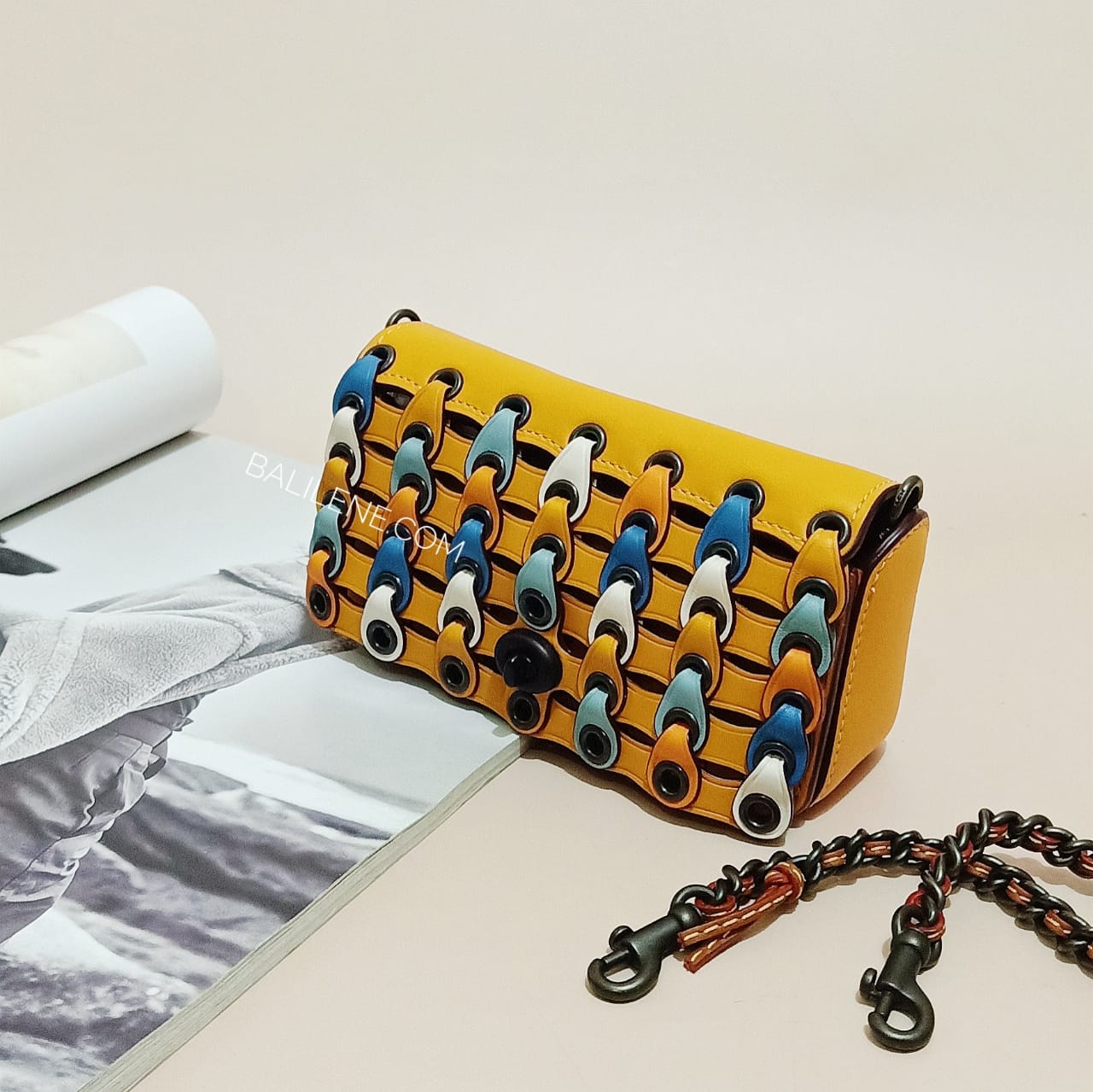 Coach 86832 Link Dinker Colorblok Goldenrod Multi