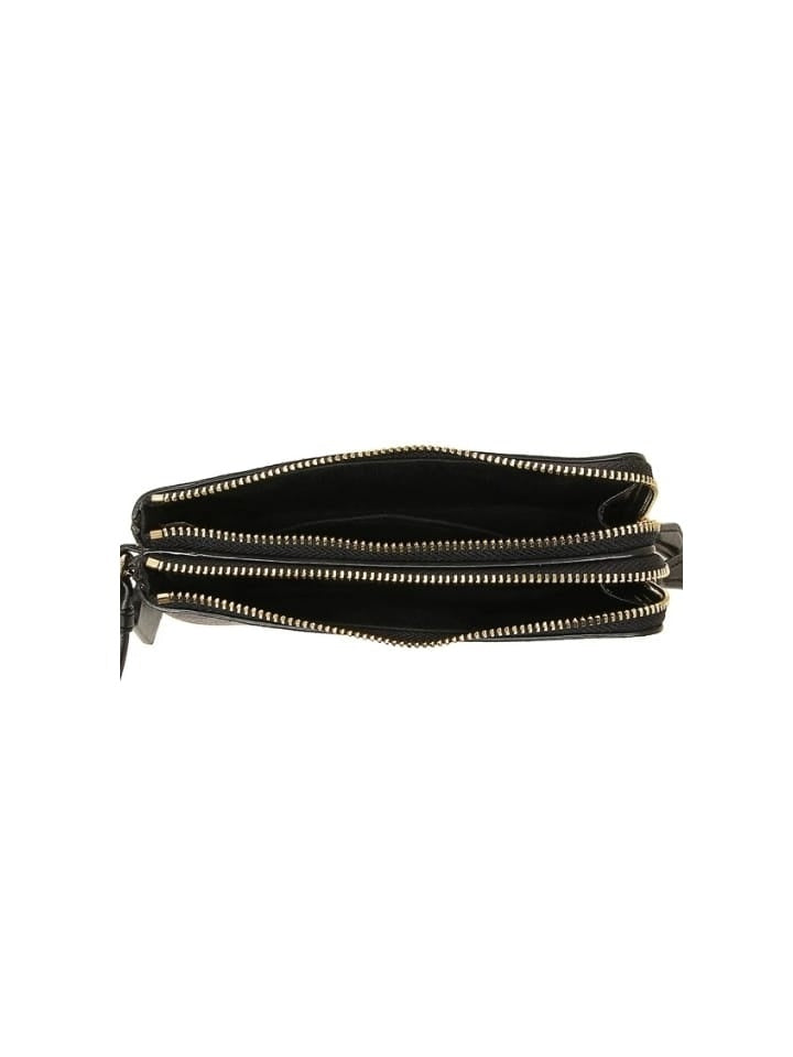 Coach 87591 Signature Double Zip Small Wristlet Brown Black