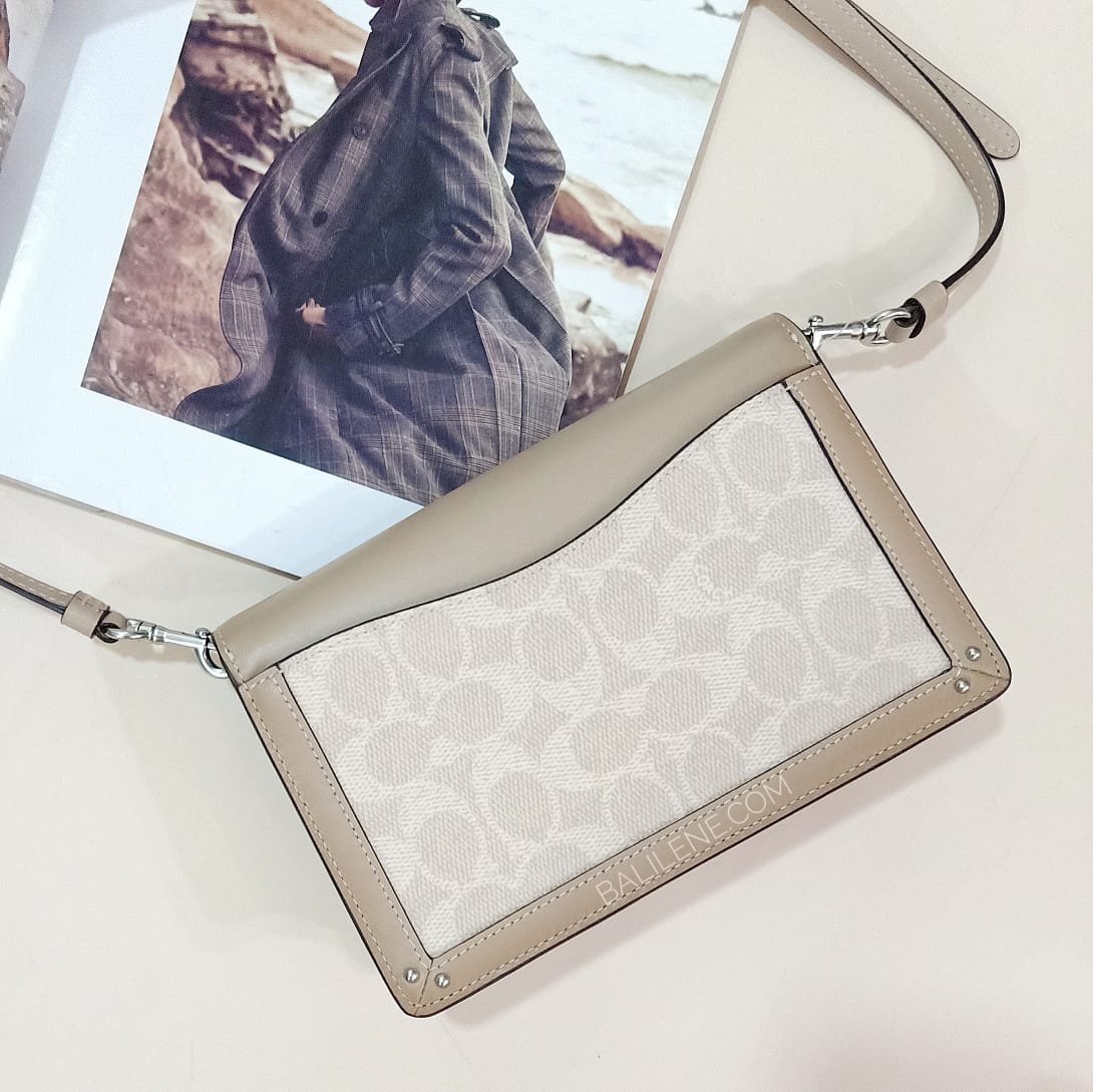 Coach 87898 Colorblock Signature Dreamer Crossbody Sand Taupe