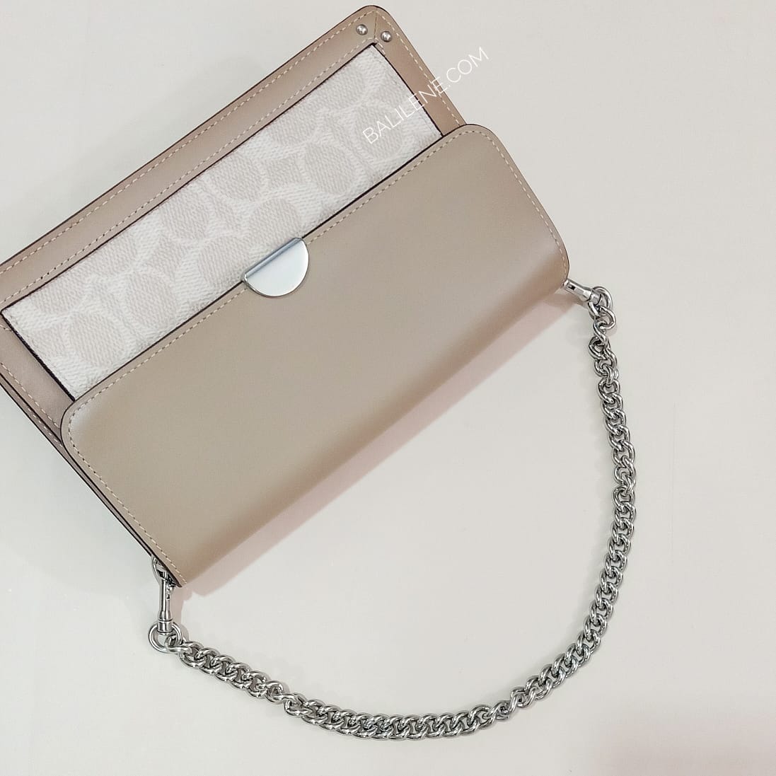 Coach 87898 Colorblock Signature Dreamer Crossbody Sand Taupe