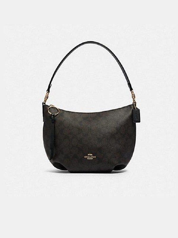Coach 90738 Skylar Hobo Signature Brown Black