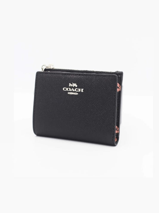 Coach 91056 Snap Card Crayon Heart Black