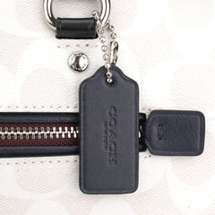 Coach 91071 Coach Signature Rowan Satchel Chalk Multi