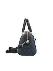 Coach 91071 Coach Signature Rowan Satchel Chalk Multi