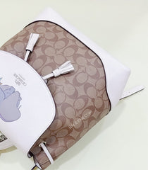 Coach 91121 Ele Backpack Dumbo Khaki Chalk Multi