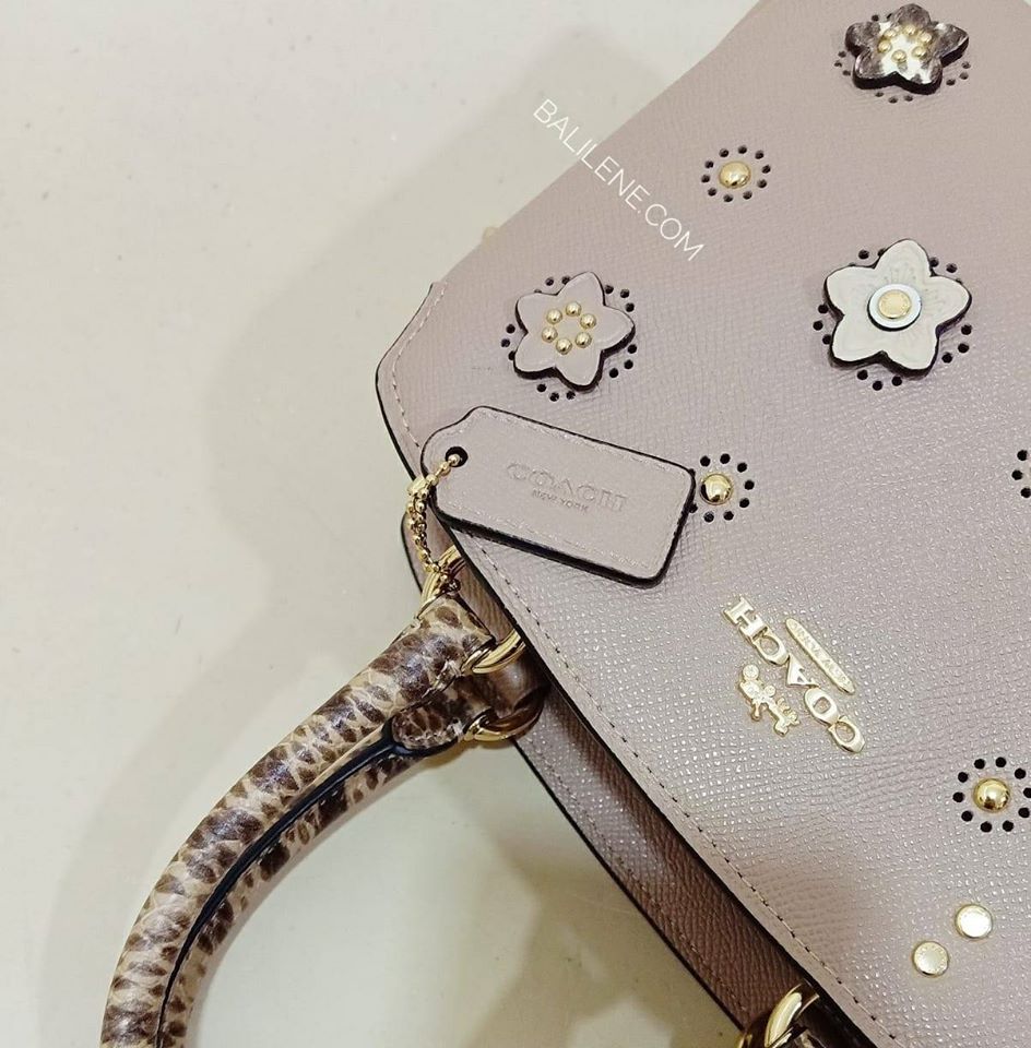 Coach 91142  Mini Lilie Crossbody App Taupe Multi