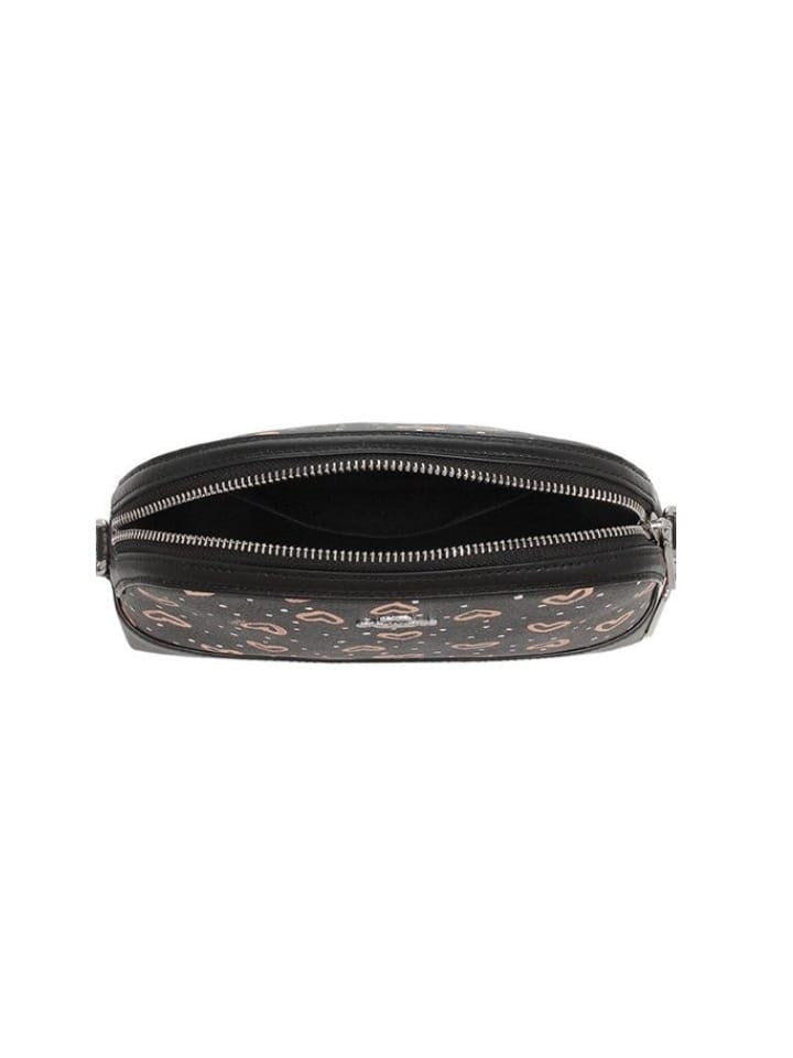 Coach 91152 Dome Crossbody Hearts Black Pink Multi