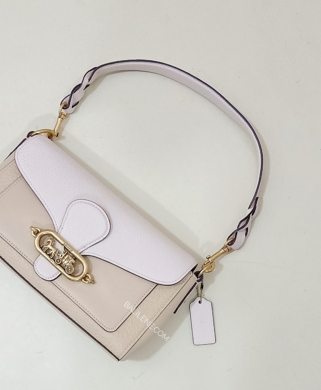 Coach 91393 Jade Shoulder Bag Colorblok Cream Multi