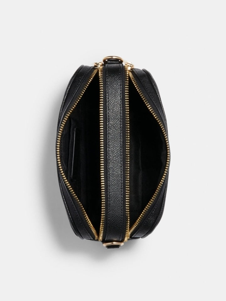 Coach C1302 Leather Jess 20 Crossbody Black