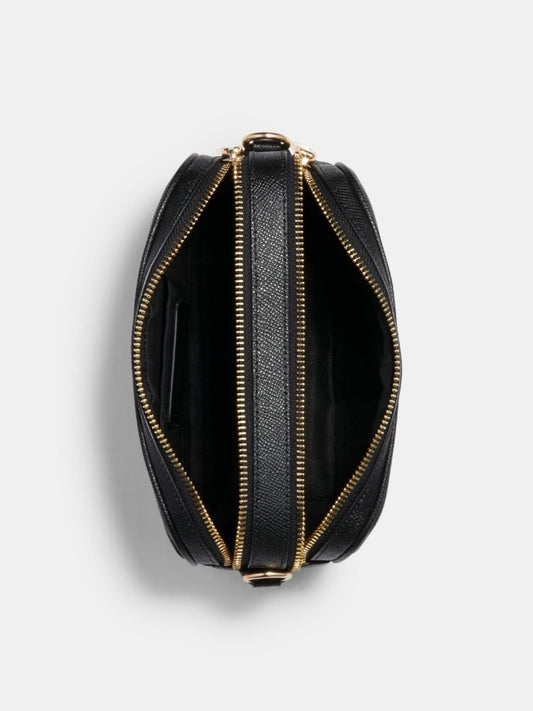 Coach C1302 Leather Jess 20 Crossbody Black