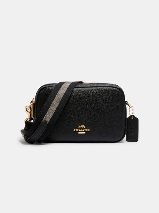 Coach C1302 Leather Jess 20 Crossbody Black