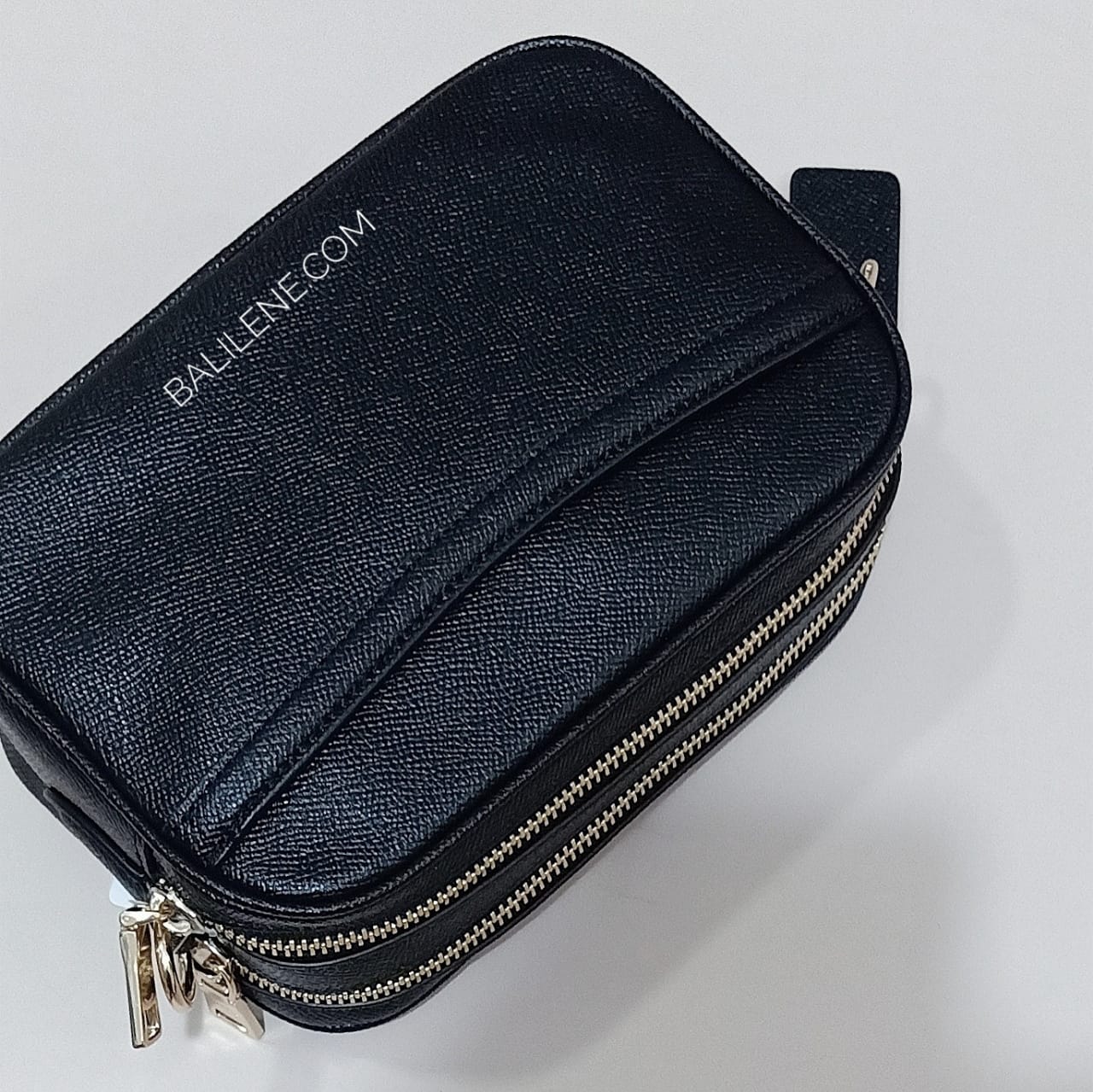 Coach C1302 Leather Jess 20 Crossbody Black