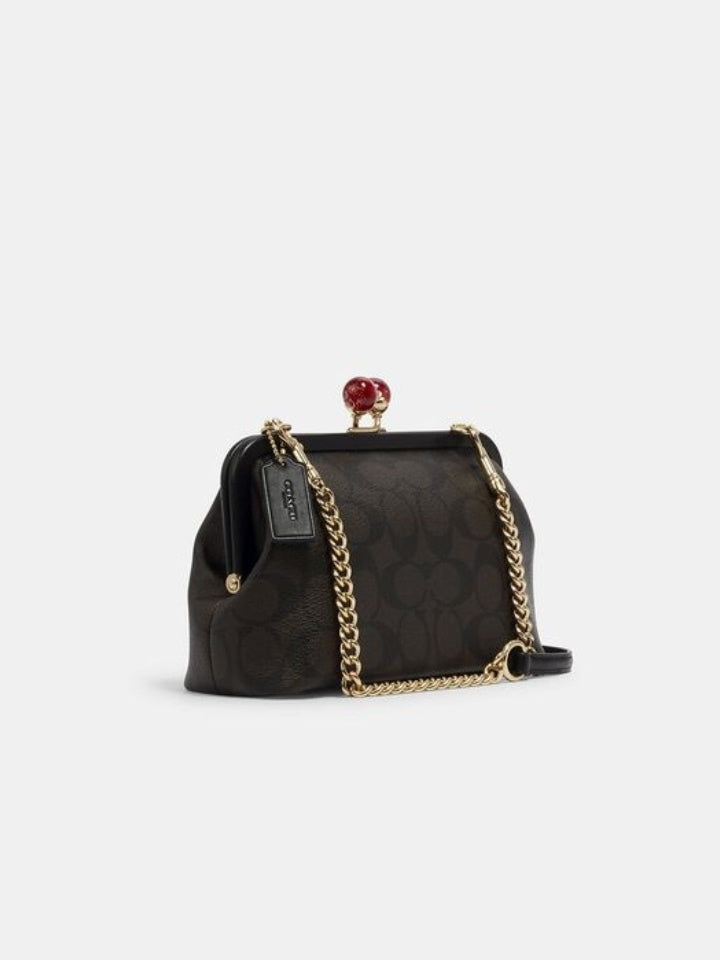 Coach C1452 Nora Kisslock Signature Brown Black – Balilene