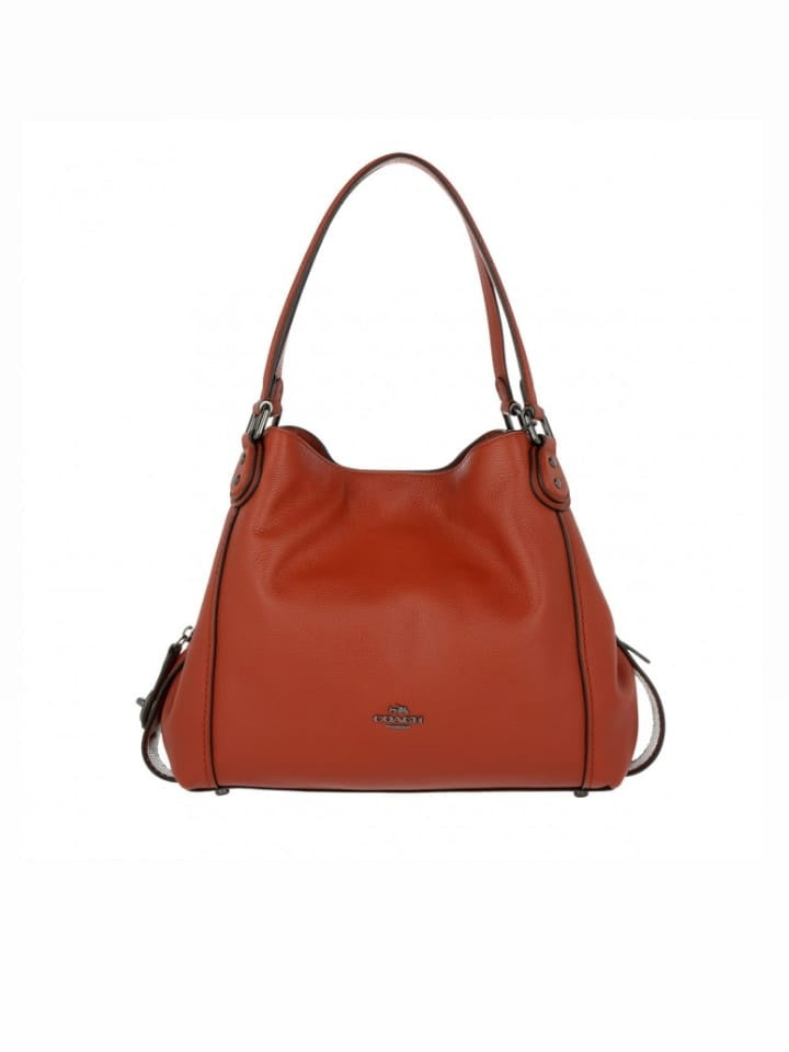 Coach 57125 Edie 31 Pabbled Leather Washed Red