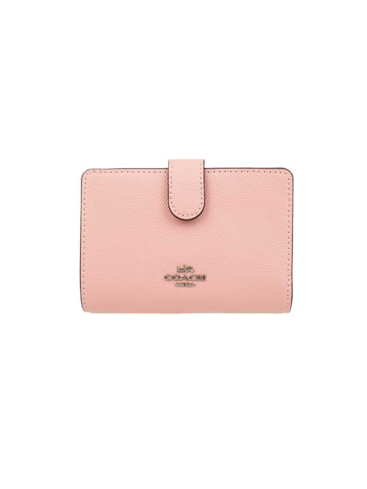 Coach F11484 Medium Corner Crossgrain Pink Petal