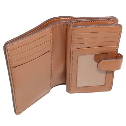 Coach F23553 Corner Signature Pvc Zip Khaki Saddle