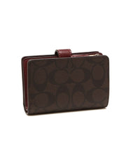 Coach F23553 Medium Corner Brown Wine