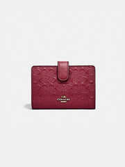 Coach F25937 Corner Signature Debossed Cherry