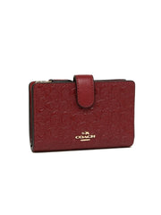 Coach F25937 Corner Signature Debossed Cherry