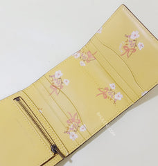 Coach F27100 Small Wallet Trifold Sunflower