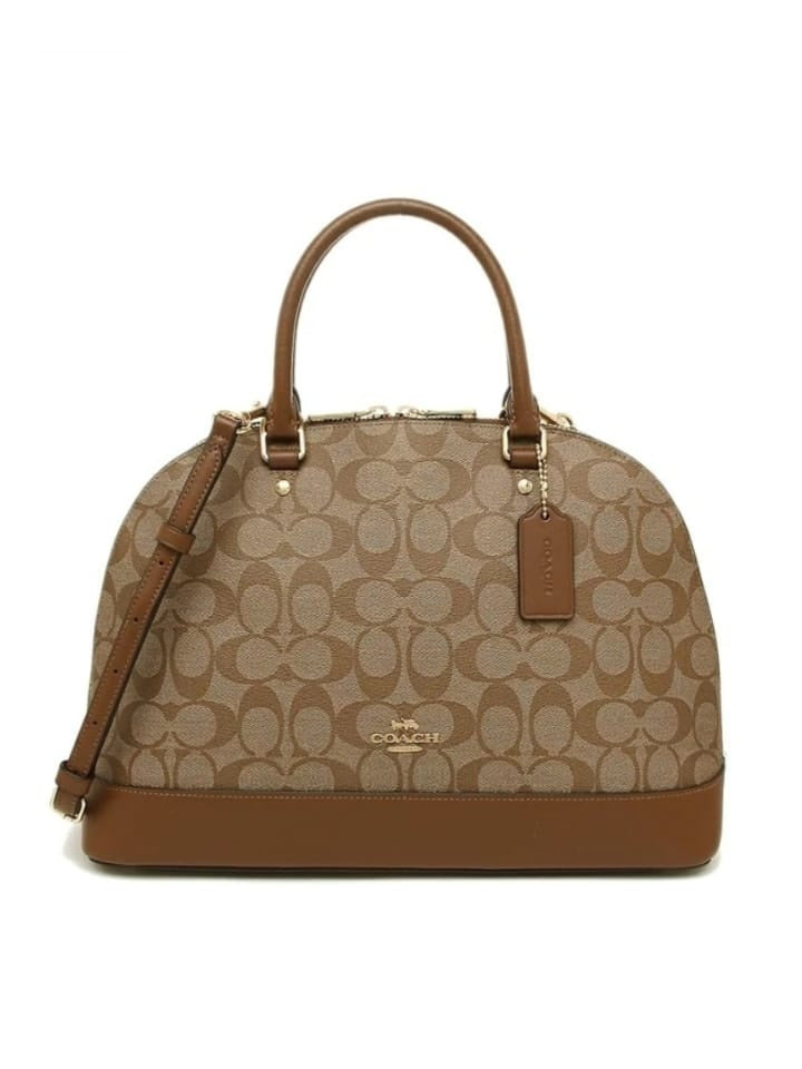 Coach F27584 Sierra Satchel In Signature Khaki Saddle – Balilene