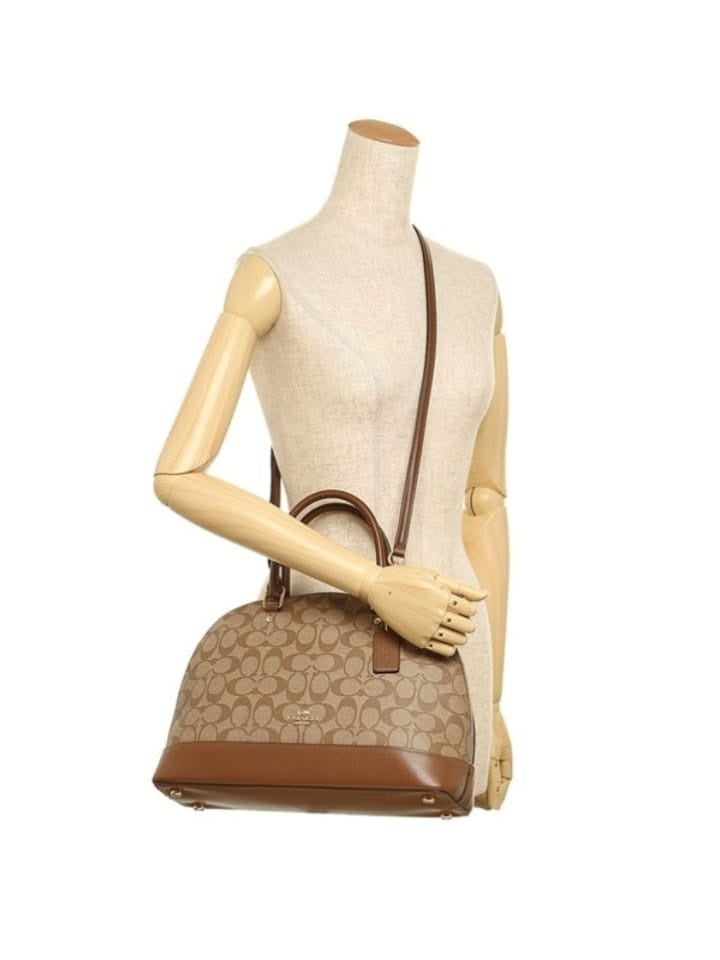 Coach F27584 Sierra Satchel In Signature Khaki Saddle – Balilene