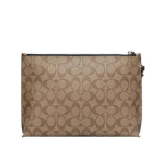 Coach F29508 Carryall Pouch In Signature Canvas Tan