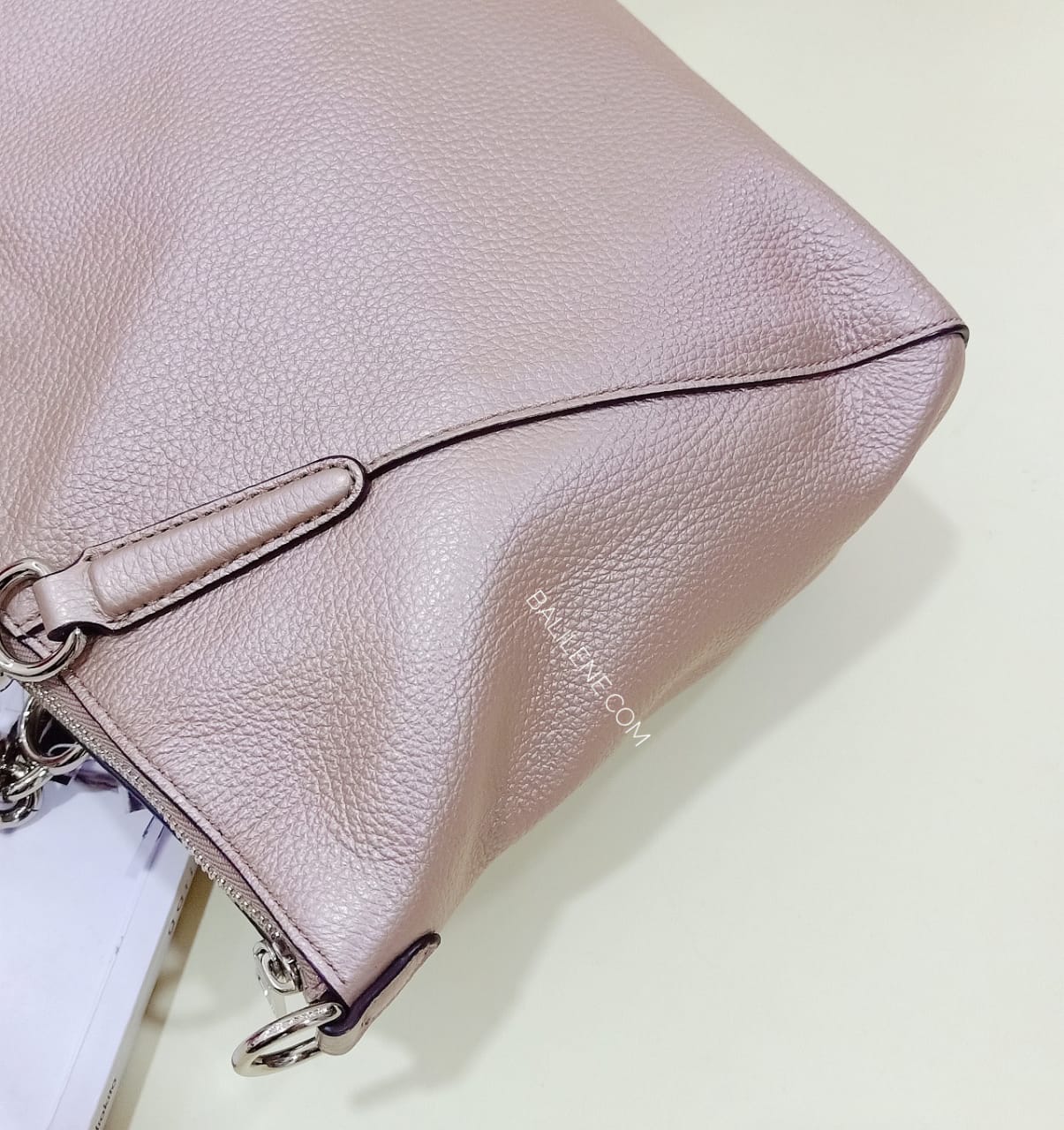 Coach F31409 Small Kelsey Chain Satchel Platinum